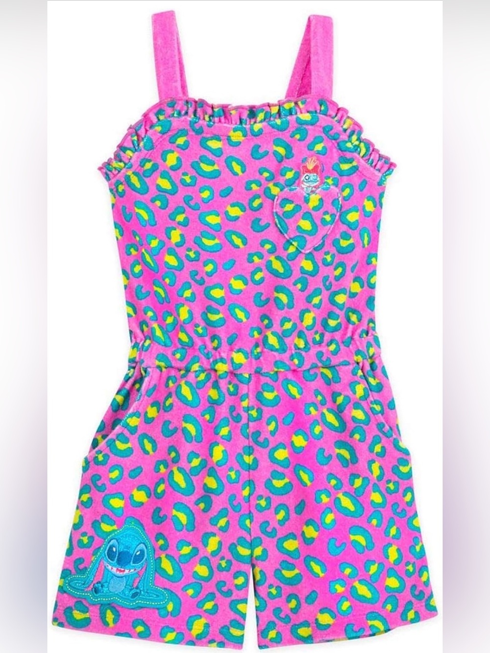 Disney Stitch Girls’ Romper Cover-Up